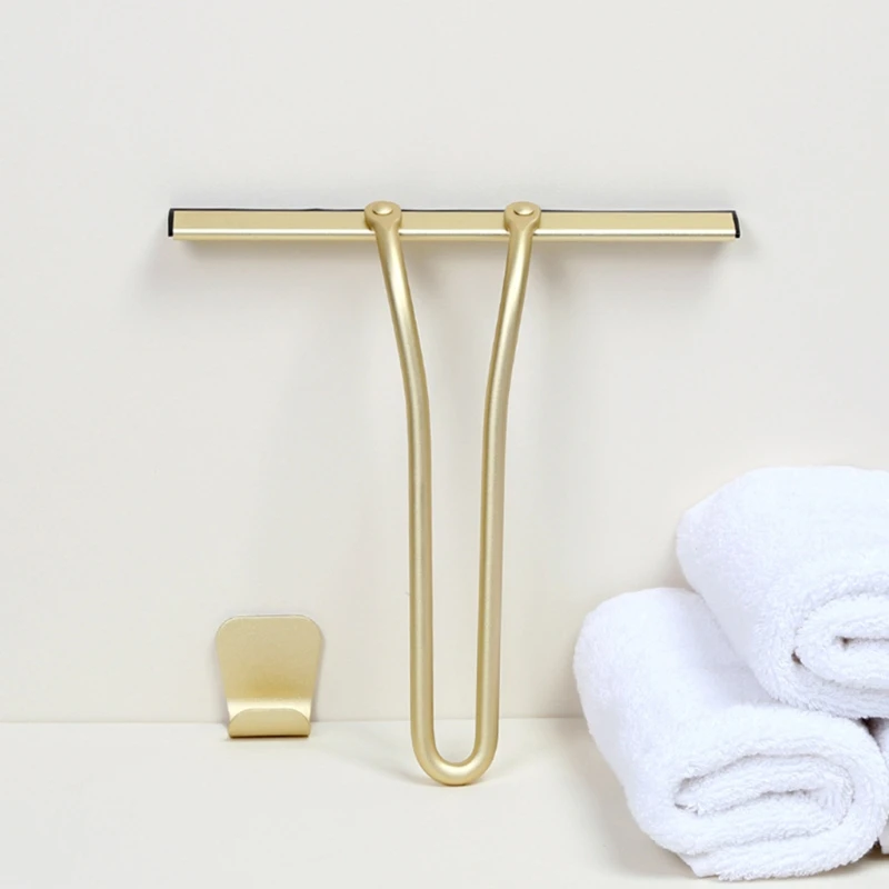 

Aluminum Shower Squeegee Window Glass Wiper Scraper Cleaner with Hook Clean Tool H58B