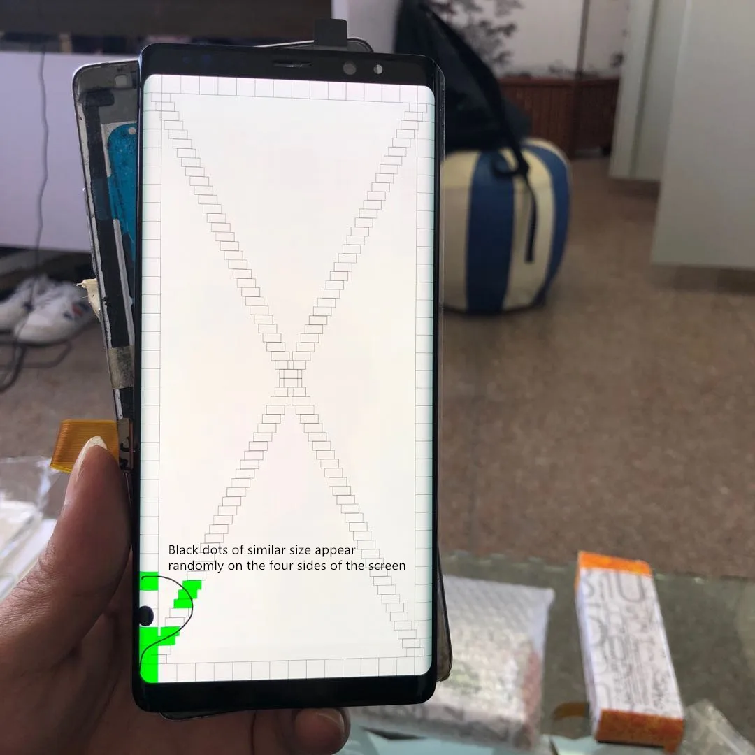 SUPER AMOLED с черными точками дисплей для SAMSUNG Galaxy NOTE8 LCD N950U N950I N950F Note 8 сенсорный экран