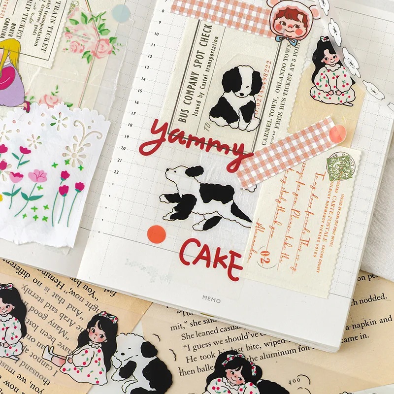 1 рулон корейские Канцтовары Мультяшные для девочек рисунок с животными