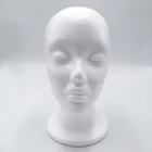 Практичный манекен из пенопласта, модель головы, женская модель головы, головной убор, парик, очки, удобный реквизит для фотографии, демонстрационный кронштейн