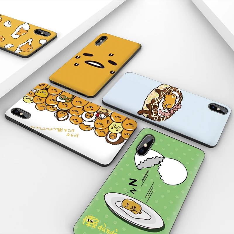 Чехол для телефона iphone 11 Pro Max XR XS MAX X gudetama lazy egg Apple 8 7 6 5S s Plus силиконовый защитный