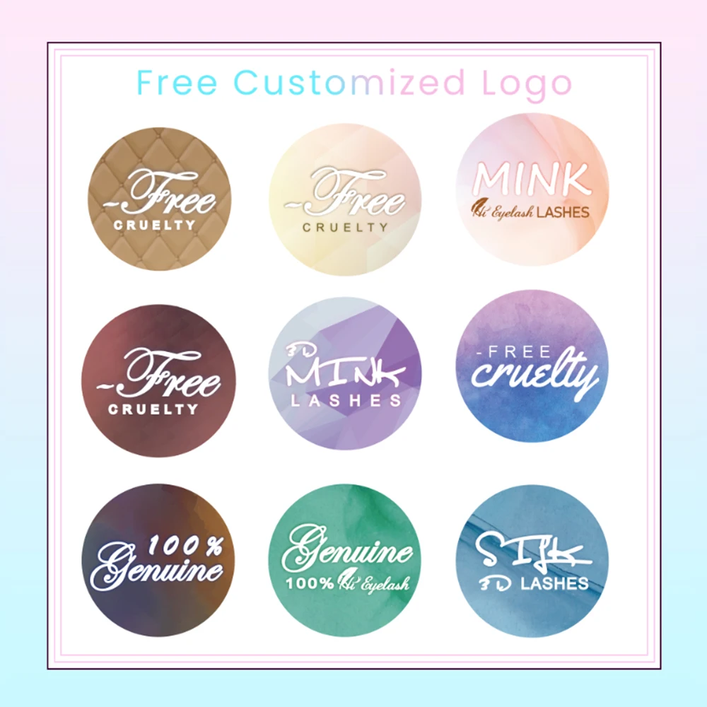 2020 Бесплатная индивидуальная Этикетка 3d норковые ресницы натуральные накладные