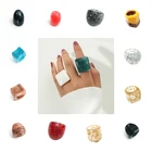 Женское акриловое кольцо со смайликом, винтажное ювелирное изделие в стиле панк, аксессуар для одежды,fingers,бижутерия для женщин 2021,набор колецколечкикольцо женское 2021 тренд,лягушка,кольца из бисира