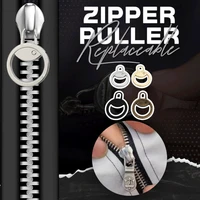 6pcs replaceable zipper puller for repairing fixer zipper slider alloy universal diy sewing craft removable zipper repair tools