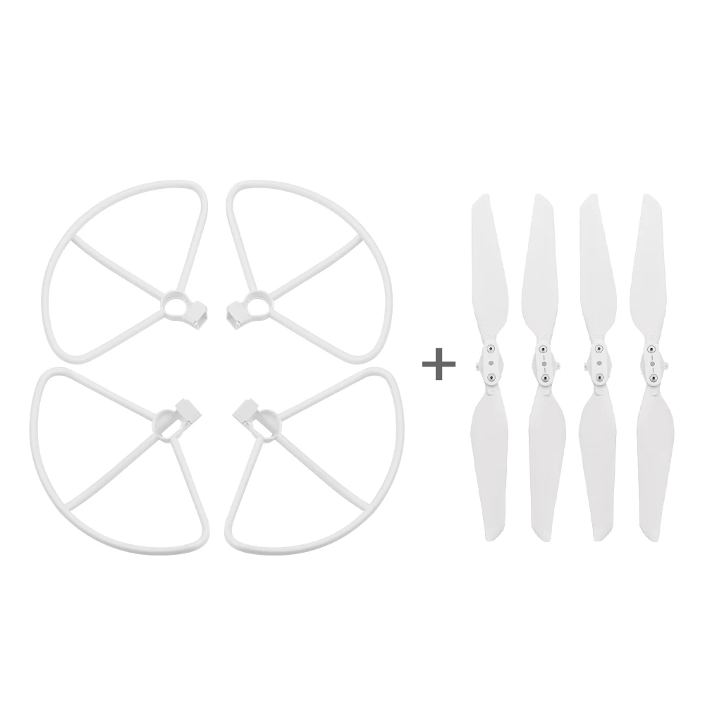 2in1 white C 3in1set защита пропеллеров кольцо для Xiaomi FIMI X8 SE складные винты шасси RC Квадрокоптер Запчасти Аксессуары - Цвет: 2in1 white C