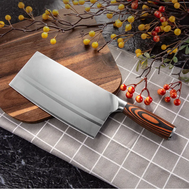 Кухонный нож бытовой из нержавеющей стали для шеф-повара мясорубки КИТАЙСКИЙ
