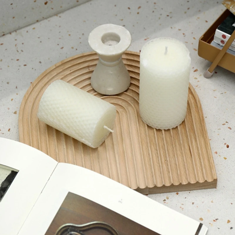 Деревянный поднос резка творческий с рисунком в виде водной ряби хлеб десерт