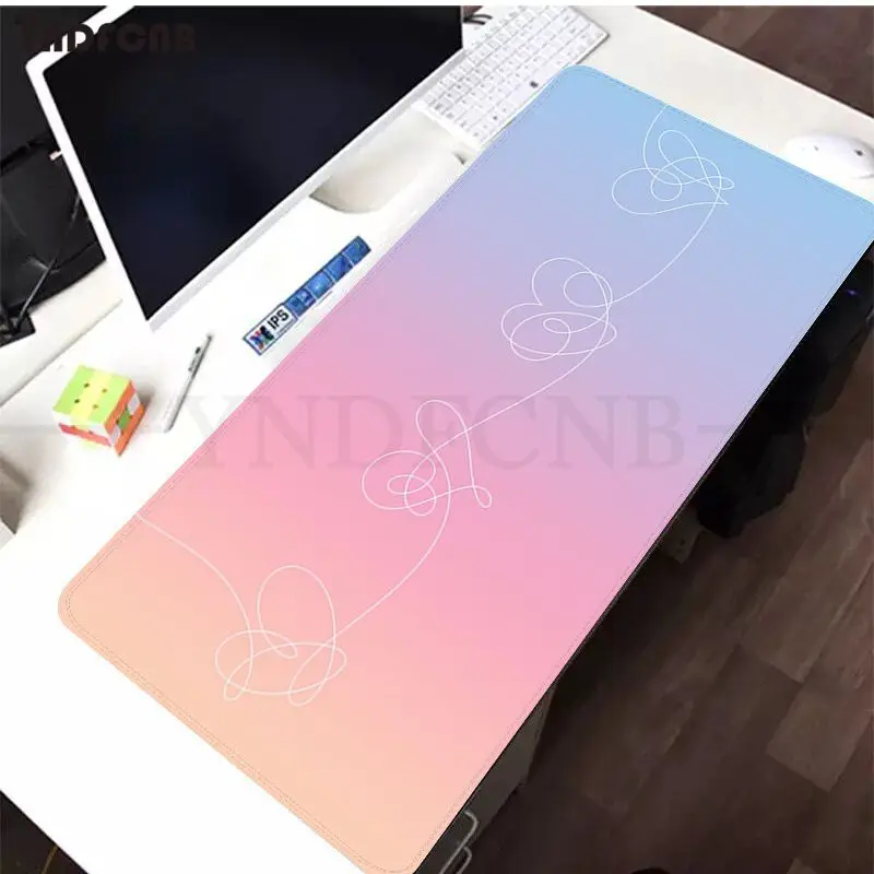 YNDFCNB Love yourself Flower kpop крутой большой размер s DIY пользовательский коврик для мыши