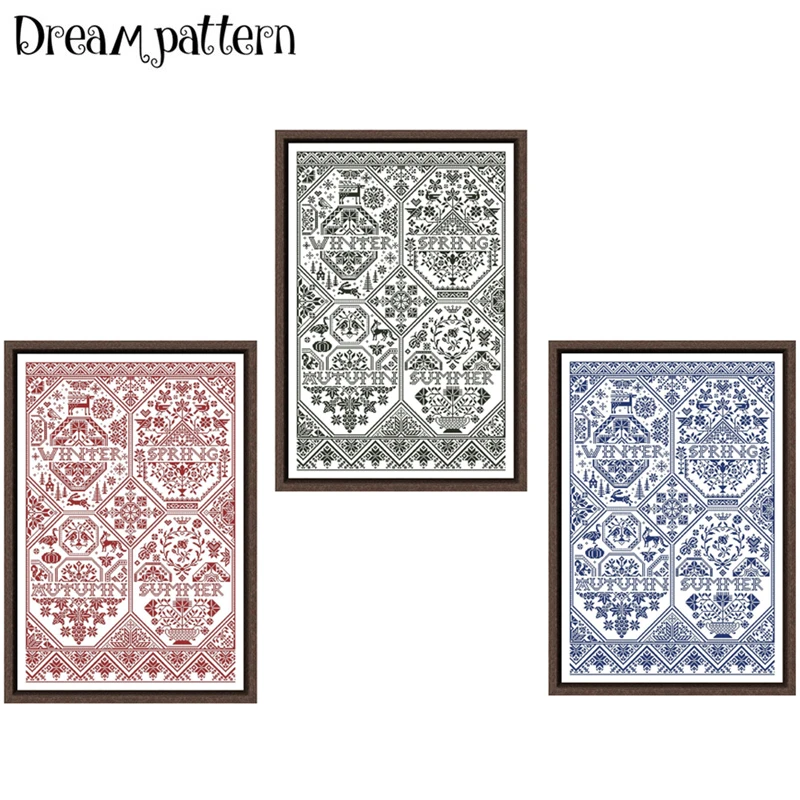 Всесезонные наборы стежков леса одного цвета простая ткань аида 18ct 14ct 11ct