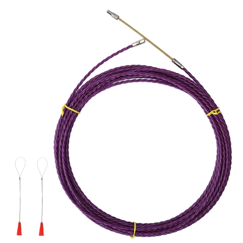 

Durable Electrical Threader Purple 5/10/15/20/25m Fish Tape Cable Puller Wire