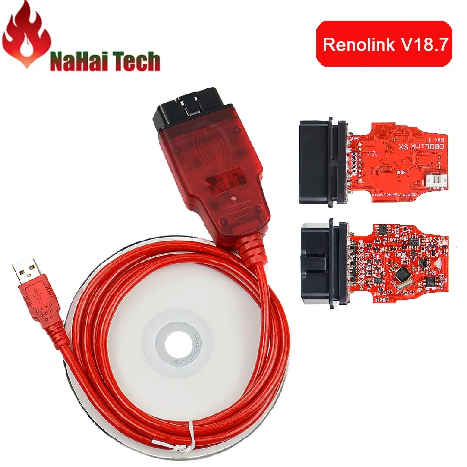 Новый RENOLINK V187 для Renault Renolink V1.87 ключ/Подушка безопасности/ECM/UCH/программатор OBD2