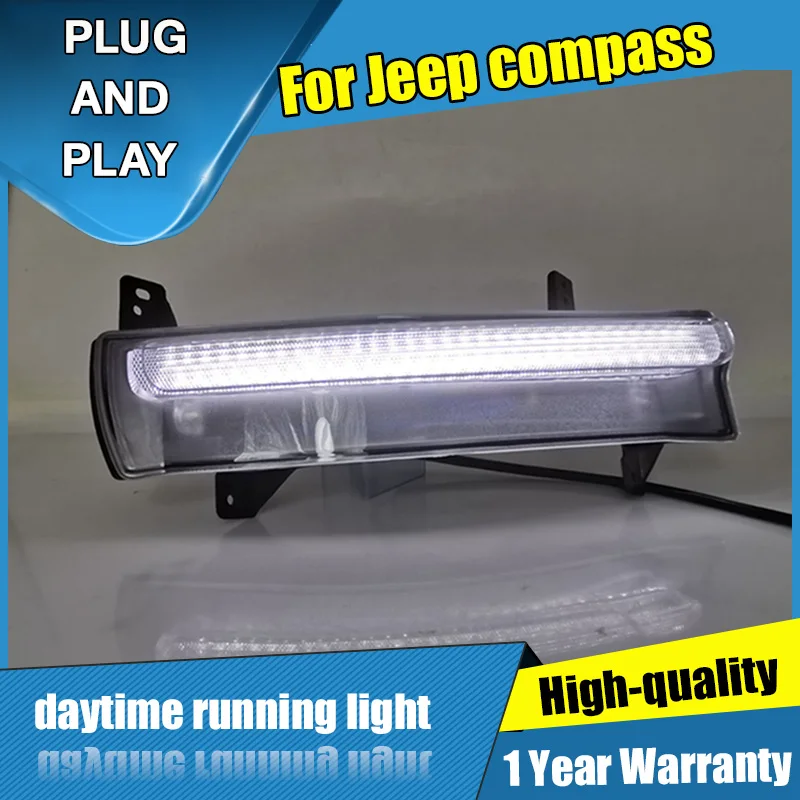 2 шт. стайлинга автомобилей ультра яркий светодиодный дневной светильник s для Jeep