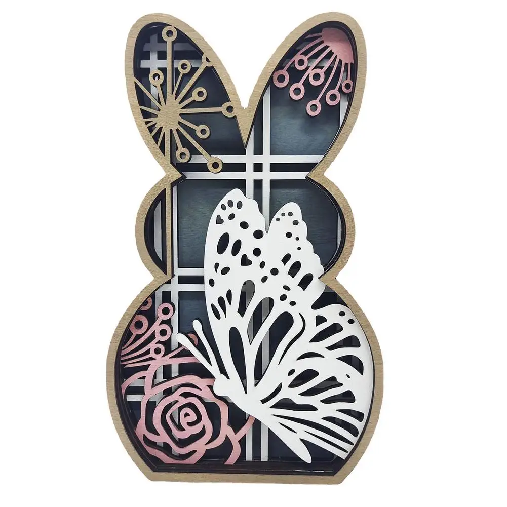 

Easter Rabbit Decoration For Table Easter Wooden Decorations Wooden Rabbit Decoration Party Ornament For Easter Spring DIY Art