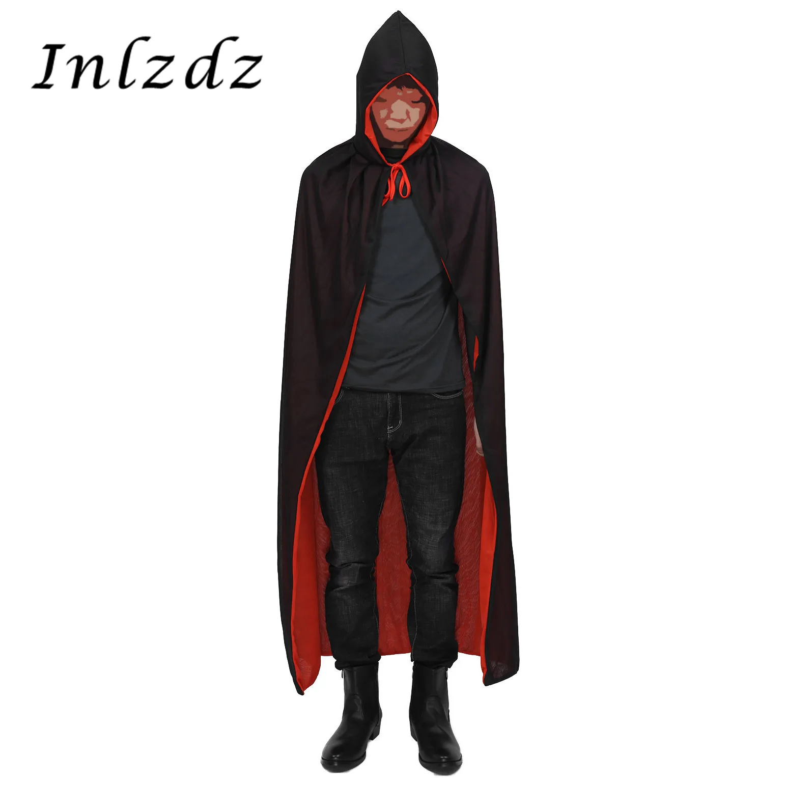 Мужской или женский плащ пирата вампира ведьмы на Хэллоуин вечерние маскарадные