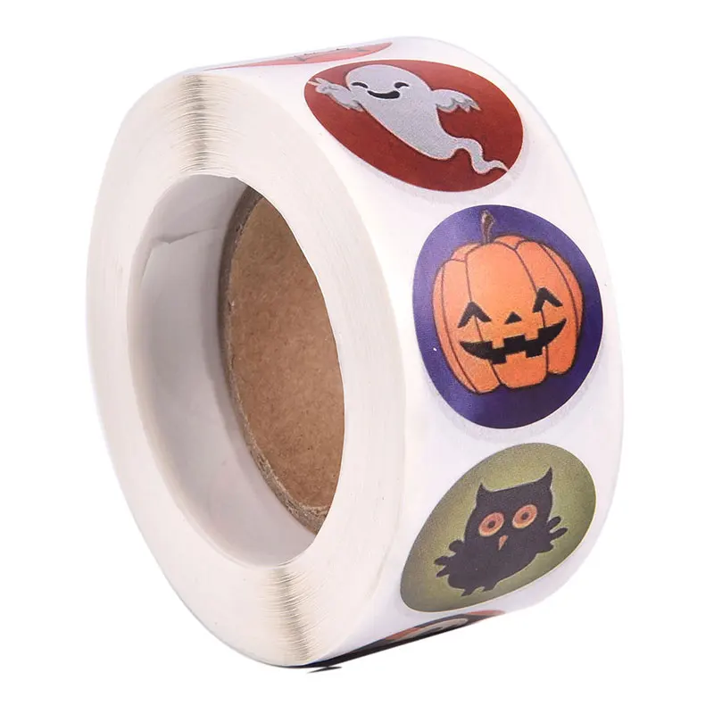 500 шт./рулон наклейки на Хэллоуин|Украшения своими руками для вечеринки| |