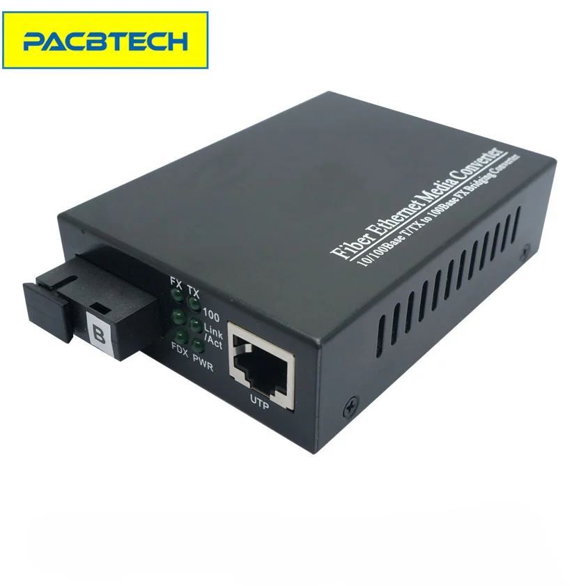 60 км 100 м Одномодовый одноволоконный 1490/Нм SC/UPC оптоволоконный медиа-конвертер