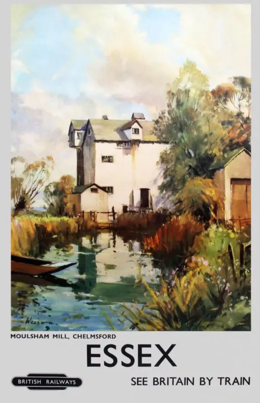 Британские Железнодорожные Путешествия Брайтон и хов Ретро Винтаж крафт плакат