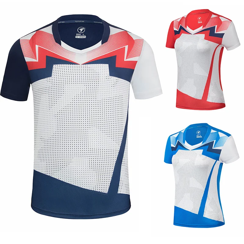 

New sport Tennis shirts Men Breathable Running shirts Gym jogging Women , badminton shirts , Table Tennis shirts sport t shirt