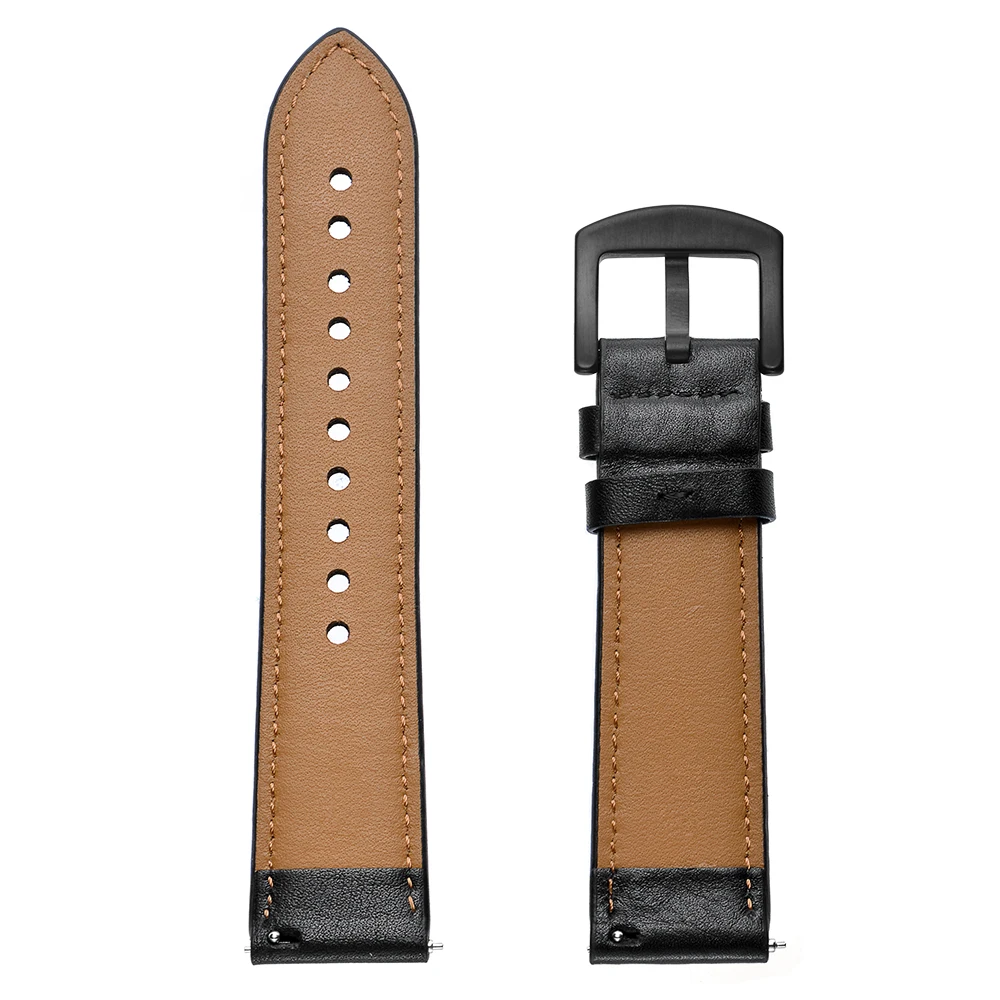 Brown Black Genuine Leather Strap For Xiaomi Huami Amazfit GTR 2 GTR 47mm watch band Bracelet Watchband Replacement Accessories