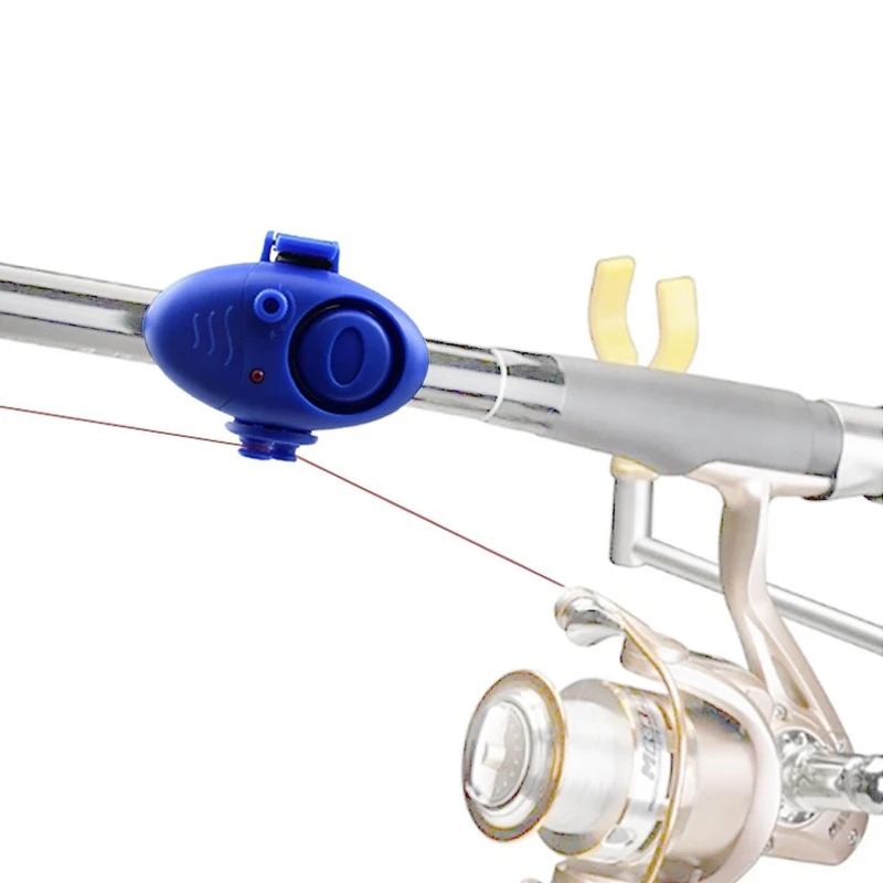 

Outdoor Electronic Clip-on Fishing Fish Bite Alarm Finder Sound LED Alert Buzzer Tool -Blue