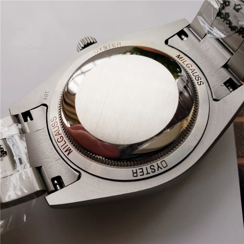 

2021 Luxury New Brand Mens Automatic Mechanical Watch Grey Titanium Milgausses Stainless Steel Bracelet Sapphire Watches 40mm