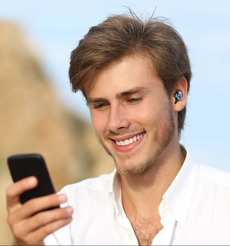 Сенсорные Bluetooth наушники TWS беспроводные наушники V5.0 наушники 8D глубокий бас стерео звук Спорт беспроводные Bluetooth наушники