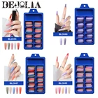 100 шт.компл. цветные накладные ногти с полным покрытием, пресс для дизайна ногтей, Типсы для дизайна ногтей, инструменты для маникюра, аксессуары для ногтей