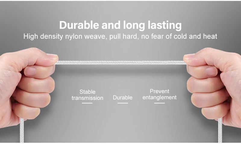 PHOMAX Micro usb 2.4A мини нейлоновый программируемый кабель для быстрой зарядки Redmi XIAOMI