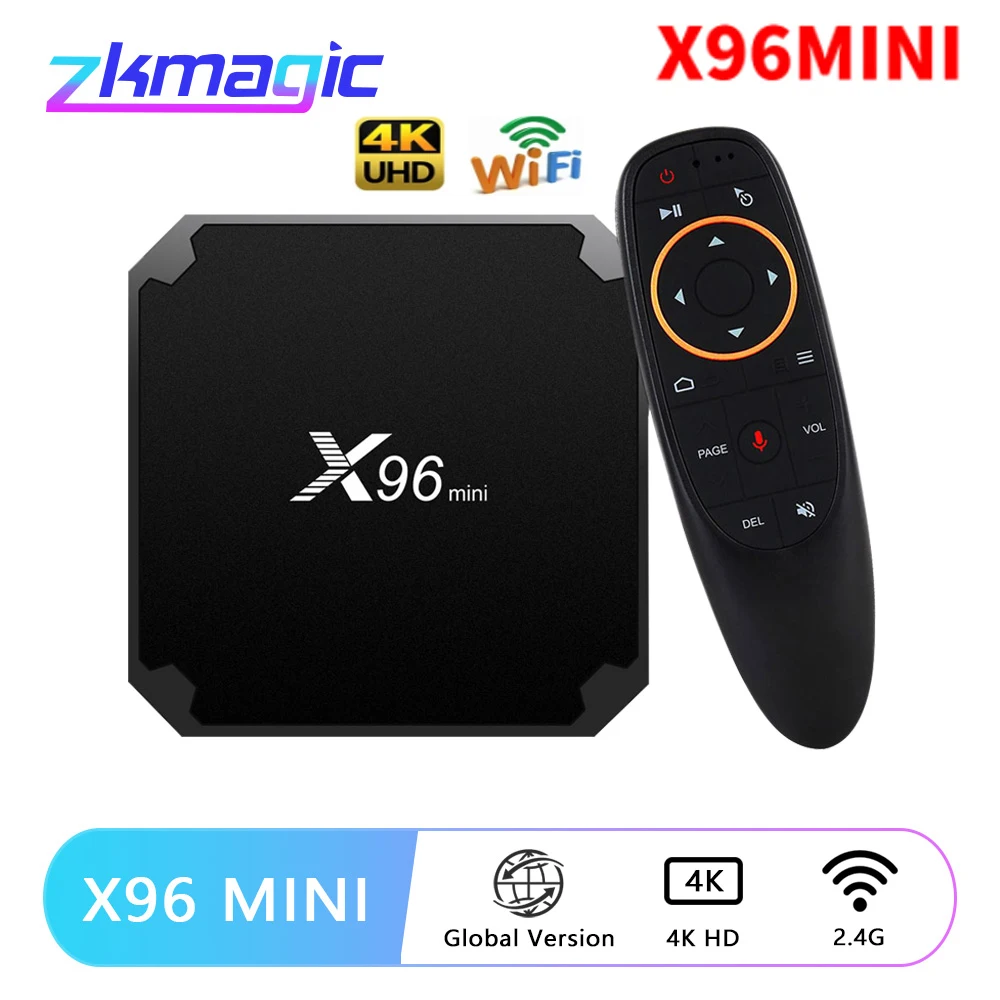 ТВ приставка X96 MINI Android 2 Гб 16 4 ГГц WiFi X96MINI Amlogic S905W четырехъядерный 1 ГБ 8 7 медиаплеер
