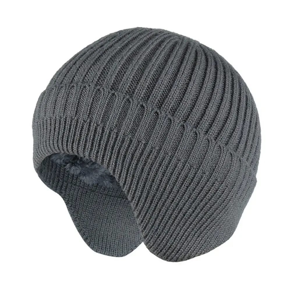 

Hat Men And Women Woolen Earmuffs Cycling Windproof Hat Outdoor Warm Ski Knitted Hat Autumn And Winter