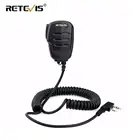 Портативный микрофон Retevis RS-111 Walkie Talkie, микрофон PTT Mic с разъемом 3,5 мм для наушников Kenwood для Baofeng UV5R UV82 RT21 RT24 RT7