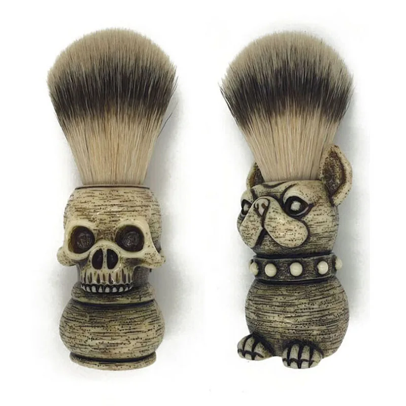 2021 щетка для бороды голова собаки кисть волос барсука Мужская бритья Кисть