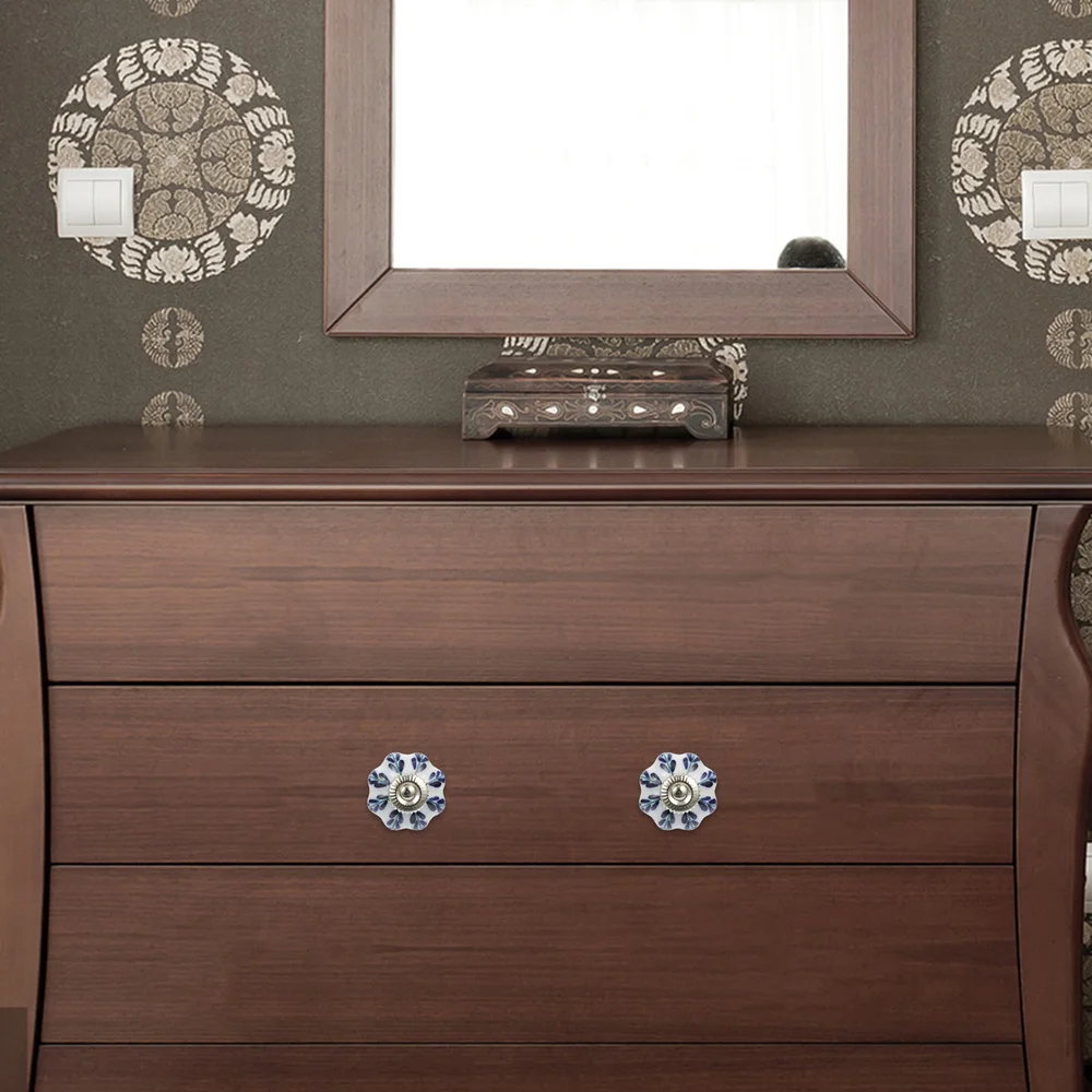 

2 Pcs Practical Door Knobs Ceramic Handle Furniture Cabinet Handles Drawer Knobs