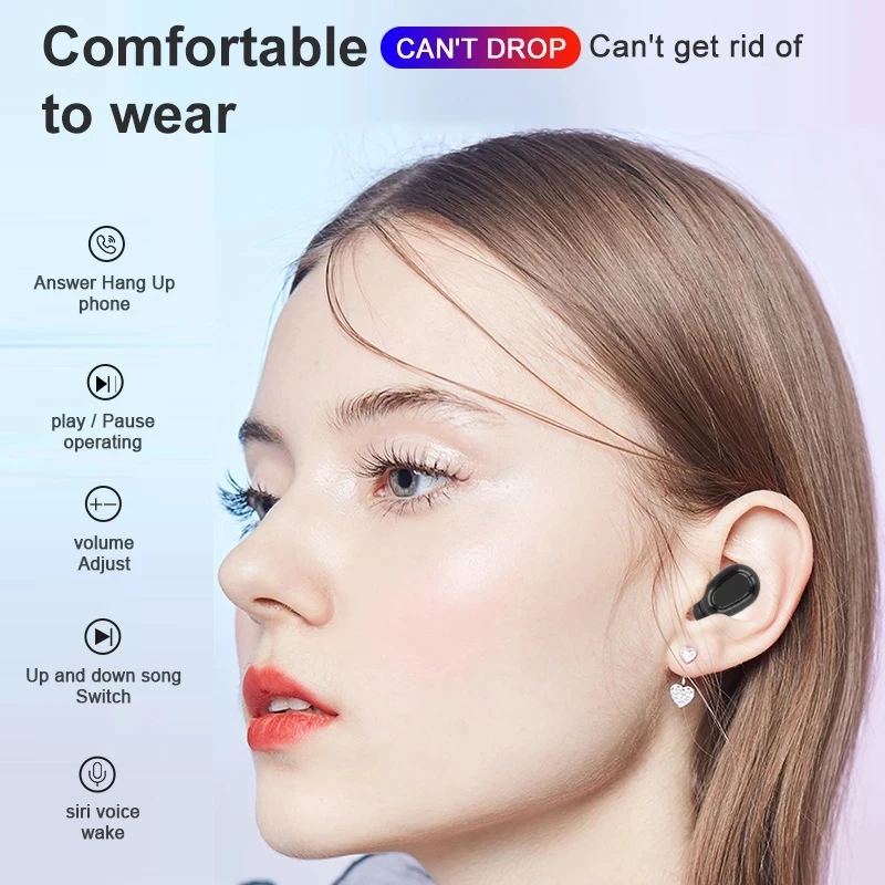 savioke l21 pro tws bluetooth wireless headphones waterproof stereo in ear sports headsets for oppo huawei music earphones free global shipping