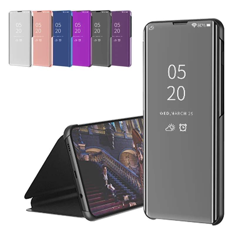 Color Flip Case For Xiaomi Mi A3 Lite CC9 CC9e 9t F2 Pro A2 8 A1 F1 9 Se Play 6 Mirror Surface Leather Back Shell Capa | Мобильные