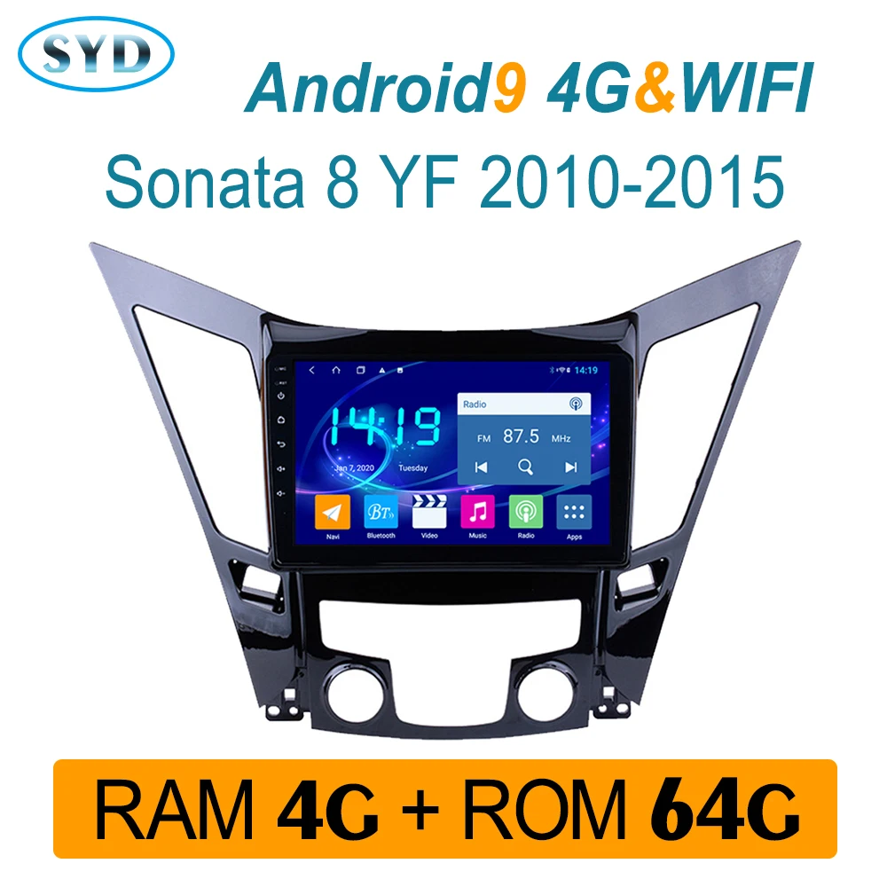 Оперативная память 4G Автомобильный Центральный Мультимедиа для hyundai Sonata 8 YF i40 i45