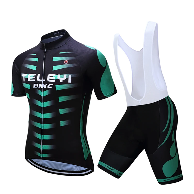 Teleyi Bicycle Jersey-Set Shorts Team-Clothing Culotte Bike BICYCLING Maillot Ropa-Ciclismo Men's Quick-Dry Fabric Clothes | Спорт и