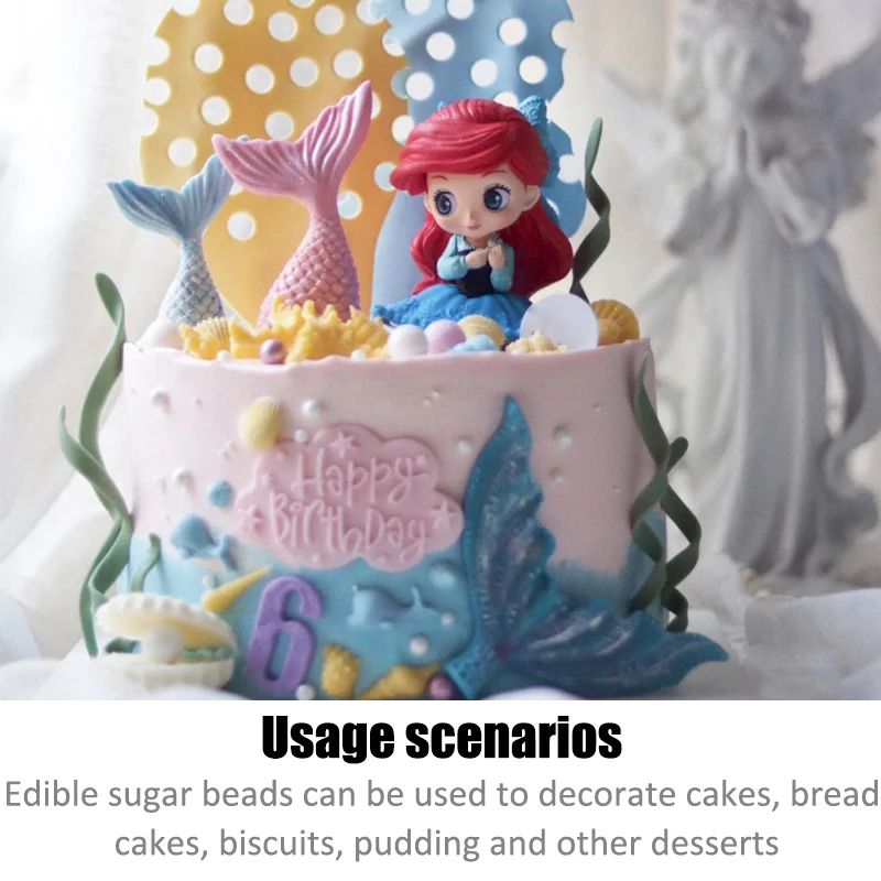 14 мм съедобные сахарные бусины большой матовый сахарный шар помадка выпечка