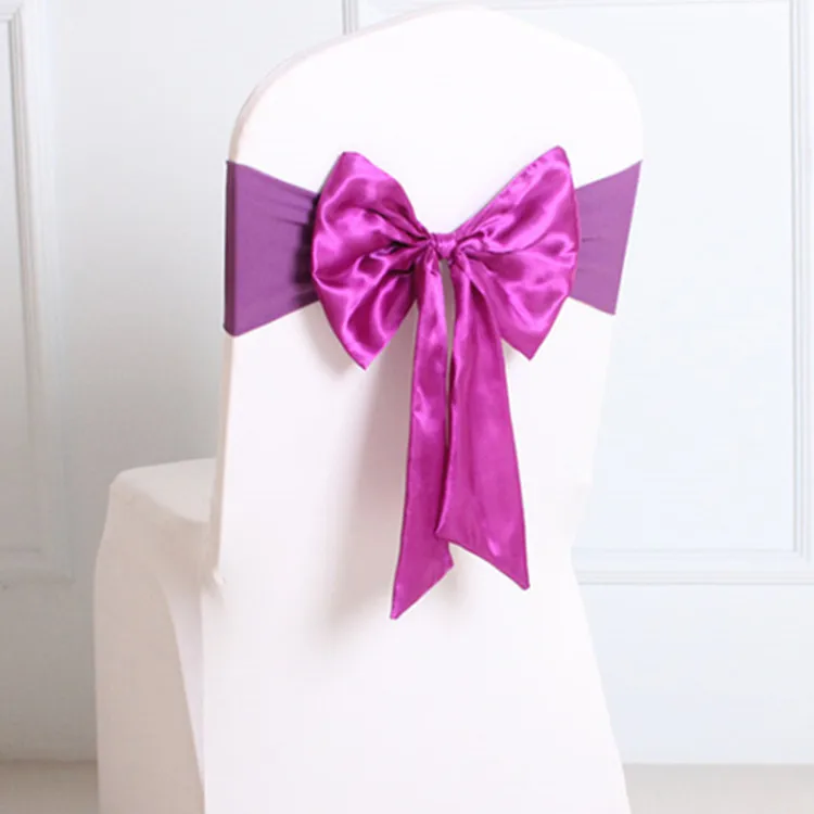 50 шт. необычный свободный галстук атласная лента на стул свадьба спандекс бантик