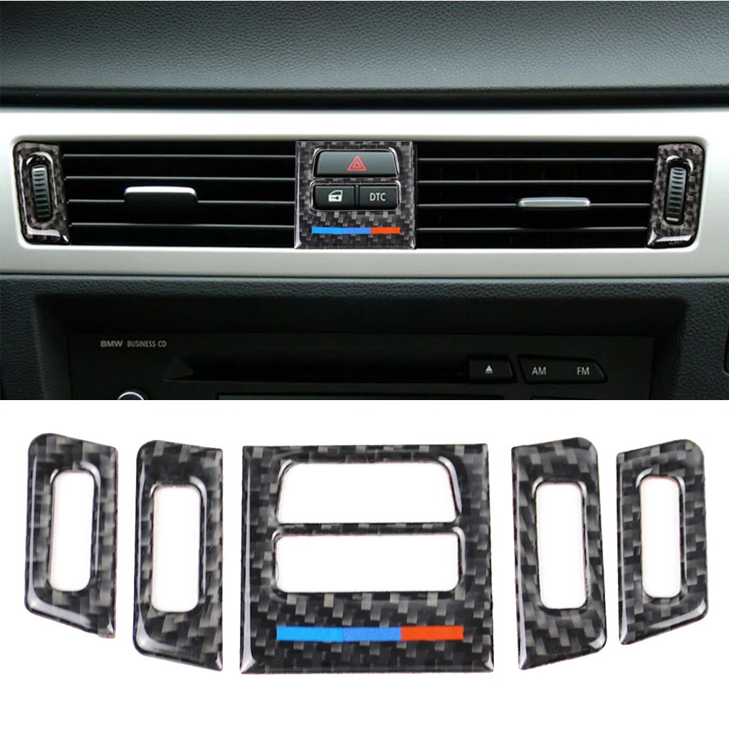 Автомобильный Панель Стикеры Кондиционер Vent интерьера для BMW 3 серии E90 E92 E93 2005 2012