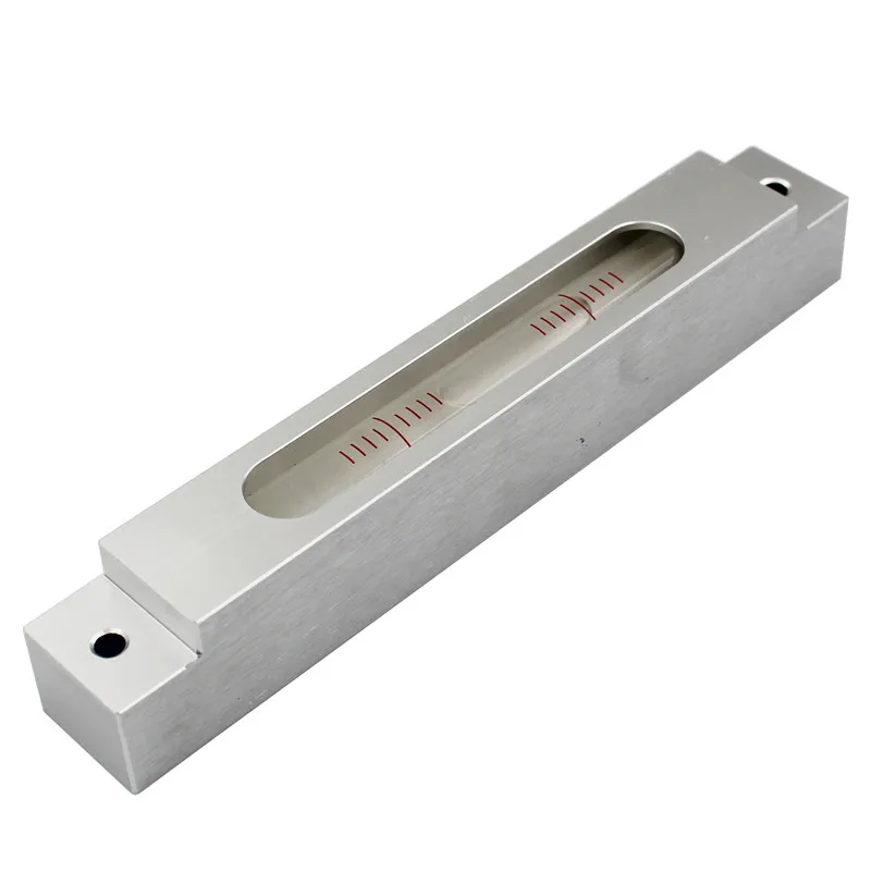 HACCURY Metal Mini Spirit Level Bubble Long Strip Ruler Machine installation tool 4“/2mm(0.02mm/m) | Инструменты