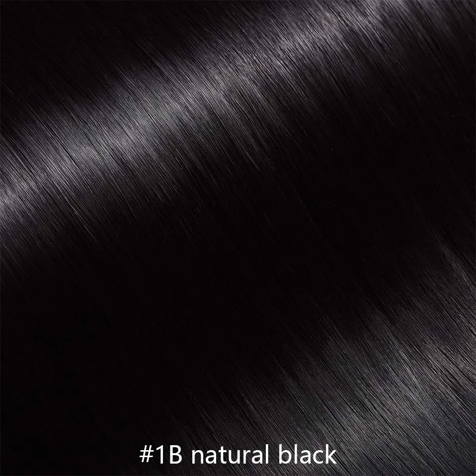 natural black SNOILITE 26 дюймов Длинные прямые 5 клипс в одном куске Наращивание волос Синтетические зажимы в высокотемпературном волокне черный коричневый шиньон - Цвет: natural black