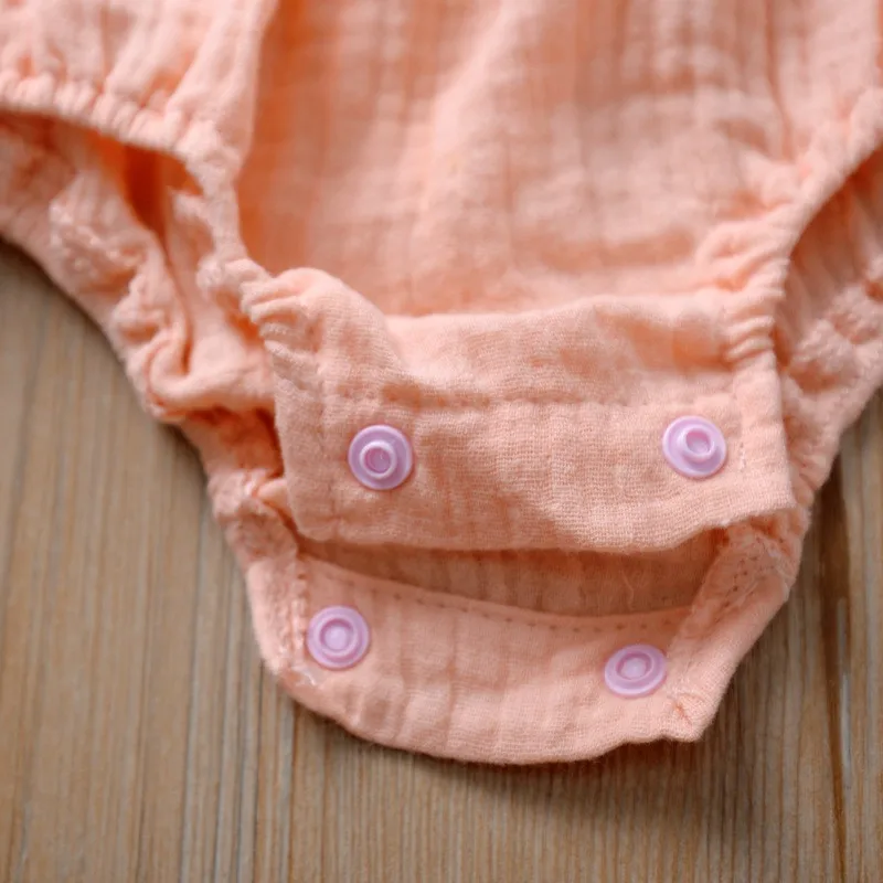 

Summer Baby Girls Rompers Newborn Baby Clothes Toddler Ruffles Sleeveless Embroidery Cotton Linen Infant Romper Jumpsuits 0-24M