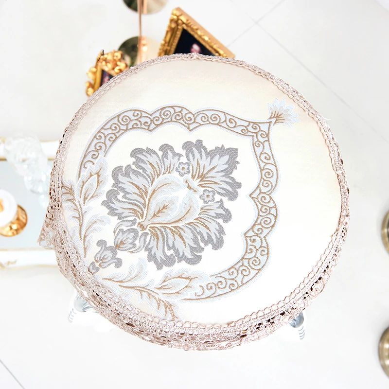 Европейский жаккардовый круглый чехол для стула домашний стул макияжа коврик