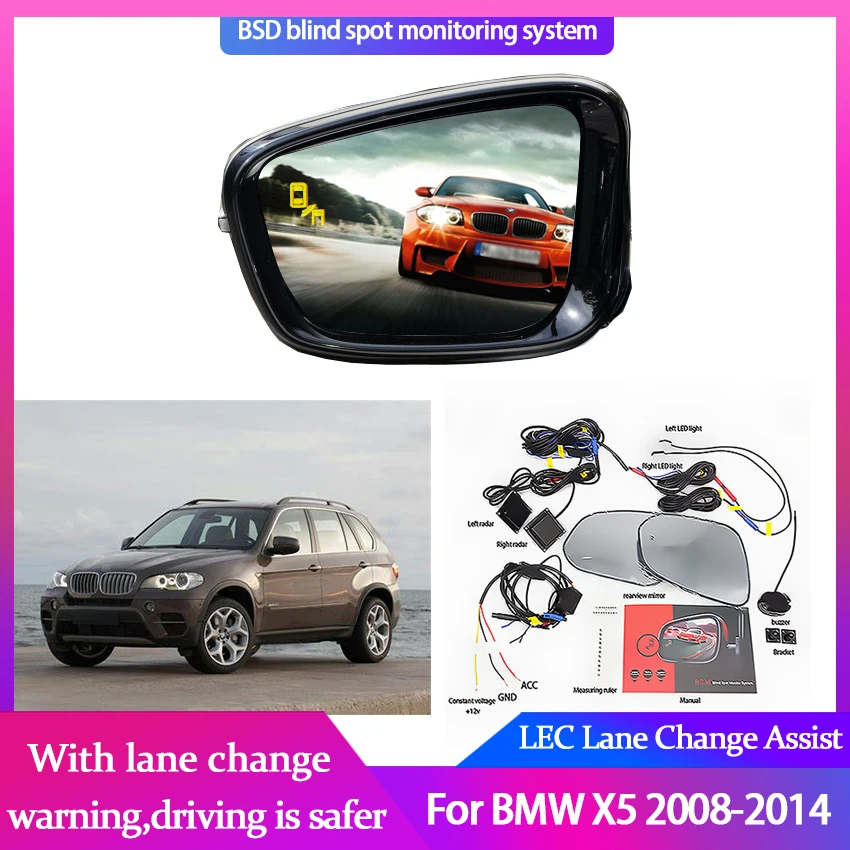 Радиолокационное устройство для слепых зон микроволновки BMW X5 2008-2014 BSD BSM |