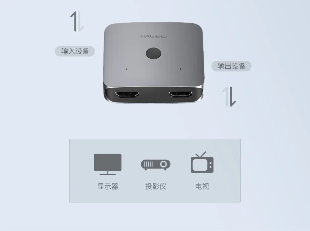 Xiaomi двухстороннее HDMI распределение переходник конвертер адаптер 4K цифровой аналоговый видео аудио для ПК ноутбука планшета