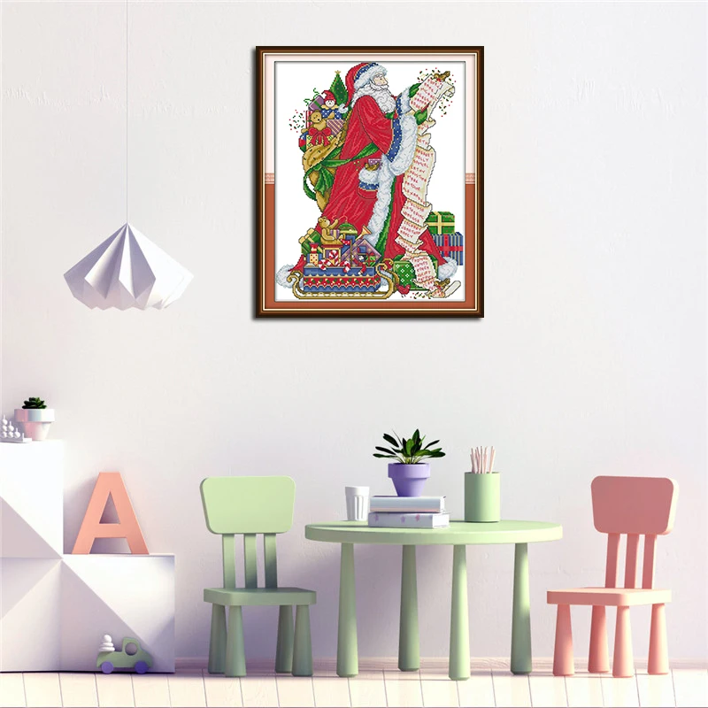 Joy Sunday Новое поступление наборы для вышивки крестиком Санта Клаус рукоделие