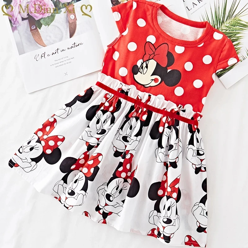 Детская одежда 2020 г. Новое модное летнее платье Милая хлопковая футболка в