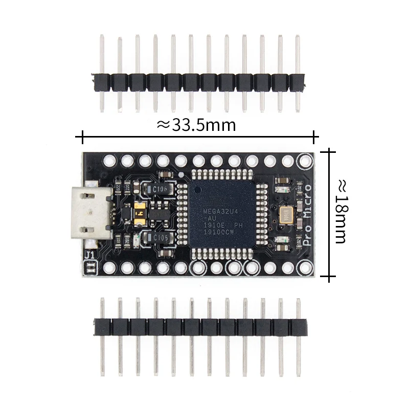 10 шт. tenstar Robot с Загрузчиком Pro Micro ATmega32U4 5 В/16 МГц модуль ATMEGA32U4-AU черный/синий