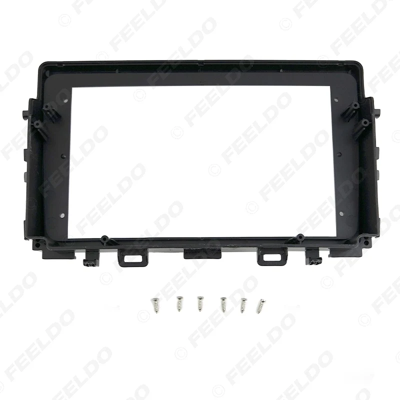 FEELDO автомобильный аудио 9 &quotбольшой экран фасции Рамка адаптер для KIA Rio 2Din тире